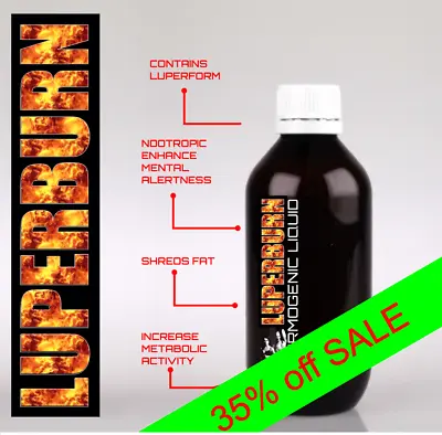 LUPERBURN Liquid Fat Burner 200ML 40 Doses Per 200ml • $27.95