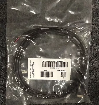 Microscan 61-000105-01 Communication Cable D9 Female To Flying Leads 6' New • $39