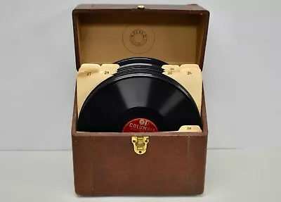 Vintage 10  78 RPM Record Collection In Case • $219.99