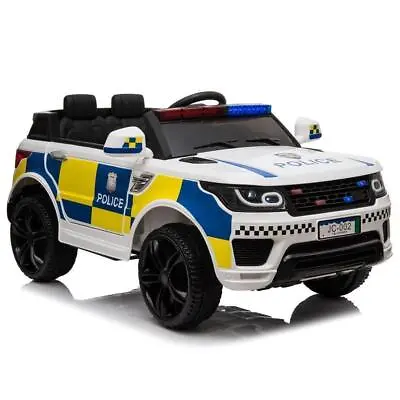 12V Electric Kid Ride On Police Car 2.4G Siren Opening Side Door Remote Control • £129.95