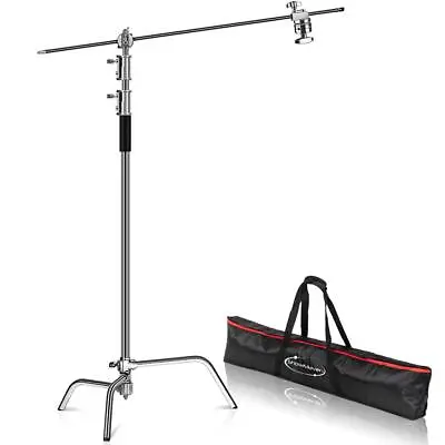 10ft Light Stand C-Stand W/ 4ft Extension Boom Arm & 2 PCS Grip Head & Carry Bag • $99.99