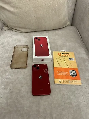 Apple IPhone 13 Mini RED - 128GB (Unlocked) Boxed - SMASHED BACK • £275