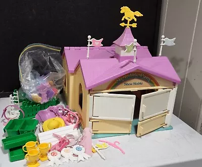 Vintage My Little Pony Show Stable 1983 With LOTS Of  Accessories • $76.49