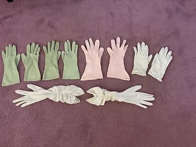  Vintage Ladies Gloves 5 Pair • $11.99