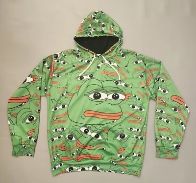 Pepe The Frog Sad Face Meme Hoodie Funny Sweatshirts Design Men's Women's Unisex • $15