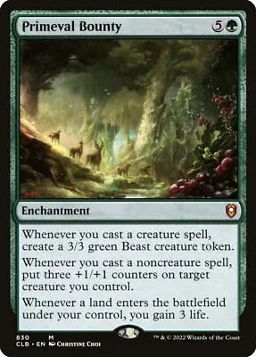 MTG Primeval Bounty (830/1080) Commander Legends Battle For Baldur's Gate LP • $0.99