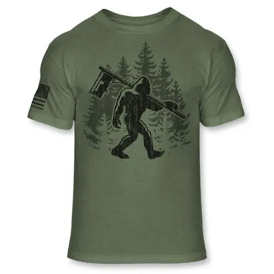 Bigfoot Mail Carrier Shirt Funny Sasquatch Postal Worker Athletic Blend T - A179 • $18.95
