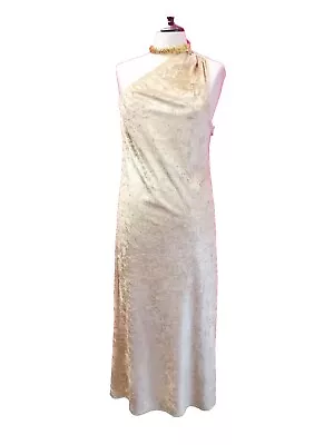 Ex Hire Fancy Dress Costume Gold Cleopatra/Roman/Greek Dress Approx Size 12  • £3.99