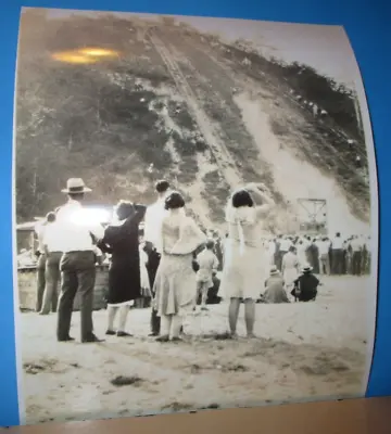 8 X10  Photo Of 1930 Action Shot At--motorcycle Hill Climb In Muskegon Mich. • $24.95