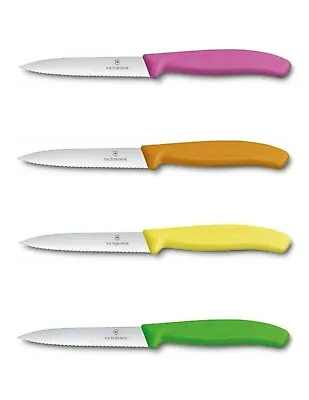 VICTORINOX Swiss Made 4  Blade Paring Knife - Serrated With Point - 4-Pack • $37.99