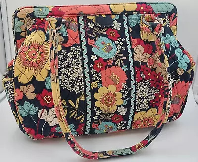 Vera Bradley Happy Snails Floral Multicolor Pattern Purse Handbag Bag • $21.99