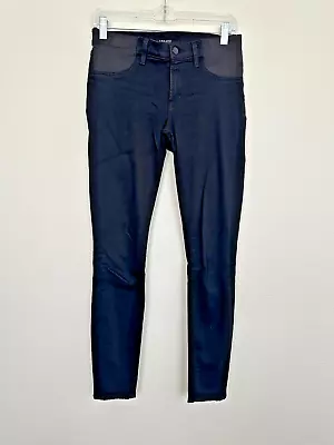 J Brand Women's Mama J Maternity Skinny Jeans Seriously Black Size 26 Stretch • $26.88