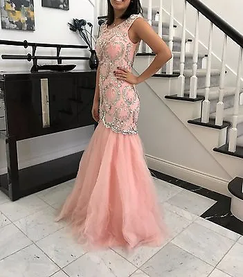 Brand New 8-1216-20 Blush Long Prom Dress  Wedding Pageant In Store • $199