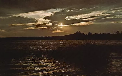 Postcard MA Chatham Cape Cod Sunset On Oyster Pond Chrome Vintage PC J3935 • $2