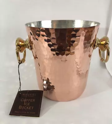 Mauviel France William Sonoma Hammered Copper Ice Bucket Wine Champagne Cooler • $115