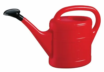 Geli Green Wash Essentials Plastic Watering Can Red 5 Litre Rose • £9.95