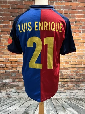 £39 • Buy FC Barcelona Home Football Shirt Jersey Mens Nike M Remake #21 Enrique 1999