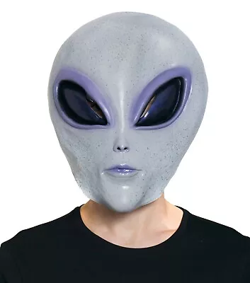 Alien UFO Roswell Area 51 Space Invader Martian Costume Mask Grey Gray Purple • $24.67