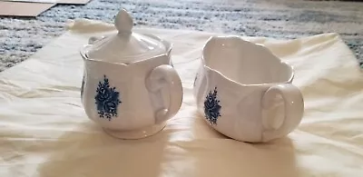 Mayhill Federalist Ironstone Covered Sugar Bowl & Gravy Boat Vintage; 5 . • $21.99