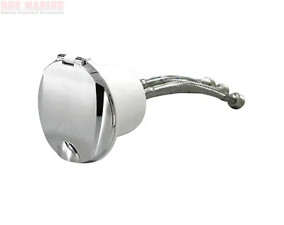 Shower Transom Mixer Tap Hot Cold Chrome With 200mm 3 Hose Boat Caravan RV • $132.95