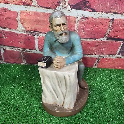 Vintage 1989 Man Sitting Praying With Bible Universal Statuary Corp. #917 • $60