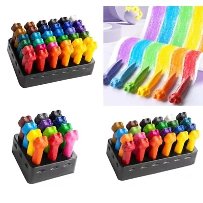 Coloring Pencils For Kids Triangles Crayons Kids Washable Crayons For Toddlers • £8.26