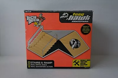 Tech Deck TONY HAWK SKATEPARK X-Concepts Stairs And Ramp W/ Metal Rails #3882 • $52.80