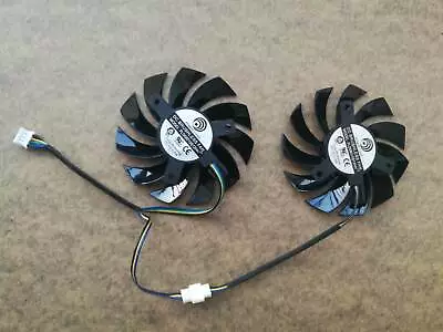 Pair Fans Cooler Fan For MSI GTX 480 465 460 GTX 560 570 PLD08010S12HH 75mm • $13.10