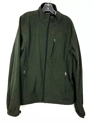 Black Diamond Double Diamond Men's XL Coat Jacket  Zip Pockets Soft Lined Green • $43