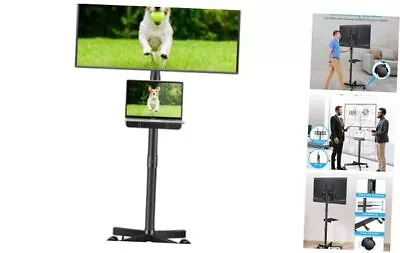 Mobile TV Stand For 23-60 Inch LCD LED Flat Curved Panel Screens TVs Rolling  • $96.06