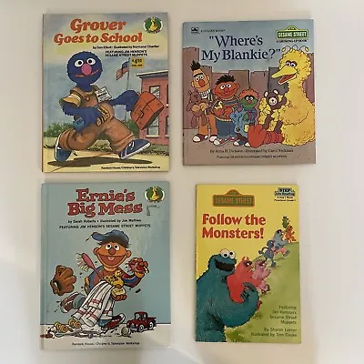 Sesame Street Books Vintage Lot Of 4 1980s Muppets • $8