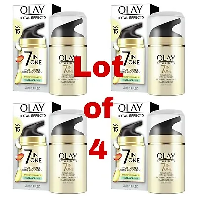 Olay Total Effects 7 In One Moisturizer Sunscreen Fragrance-Free 50ml 1.7oz 4-Pk • $62.50