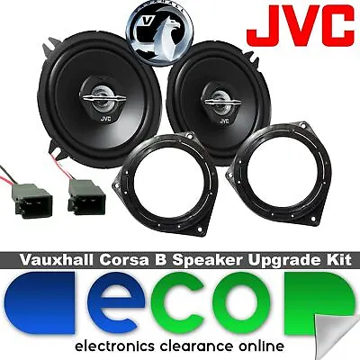 Vauxhall Corsa B 93-2000 JVC 5.25  500 Watts Front Door Car Speaker Kit & Wires • £34.99