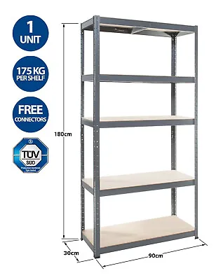 Clearance Warehouse Racking Garage Storage Workshop Shelves Metal Shelving Units • £29.45