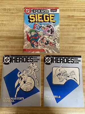 DC Heroes Role Playing Game RPG Set Original 1st Edition By Mayfair Games • $26.99