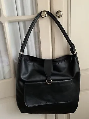 Black Faux Leather Matalan Shoulder Bag • £6.50