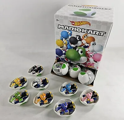 Hot Wheels Mario Kart Yoshi Mystery Eggs Complete Set 8 New Look • $68.99