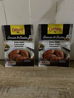 2 X Colmans Season & Shake Piri Piri Chicken Mix 29g BBE 07/24 • £3.55