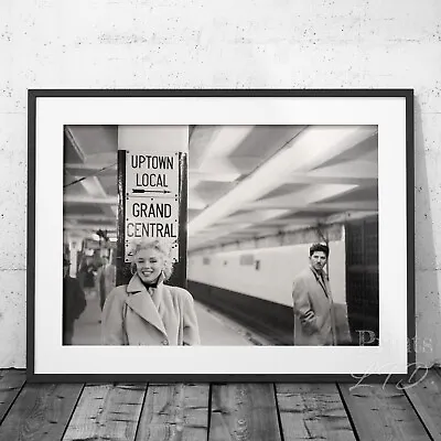 Marilyn Monroe Grand Central Station NYC 1950s New York City Premium Art Print • $89