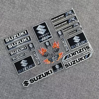 Reflective Motorcycle Stickers Bike Helmet Decals Graphics Laminated For Suzuki  • $10