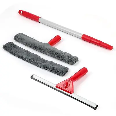 £10.49 • Buy Window Cleaning Washing Kit Equipment With Pole & Squeegees Large Cleaner Clean