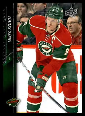 2015-16 Upper Deck #349 Mikko Koivu Minnesota Wild Hockey Card • $1.55