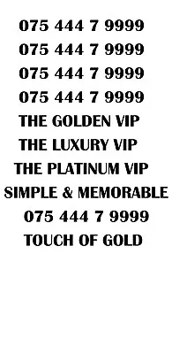 £89.99 • Buy Gold Luxury Vip Platinum Rare 544479999 Business Mobile Number - Platinum Gold