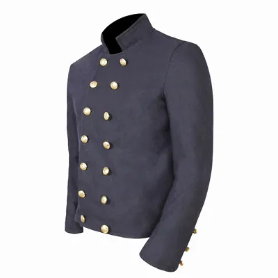 US Civil War Union Navy Double Breast Plain Shell Jacket - All Sizes • $112.05