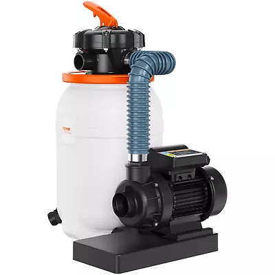 10  Sand Filter Above Ground With 1/3HP Pool Pump 1585GPH Flow 6-Way Valve • $94.99