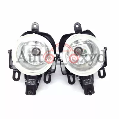 LH+RH Fog Lights Clear Driving Lamps For Pajero Montero 03-06 MN136353 MN133759 • $58.99