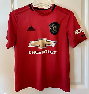 Paul Pogba Manchester United Red Adidas Football/Soccer Jersey Size Youth L • $19.70