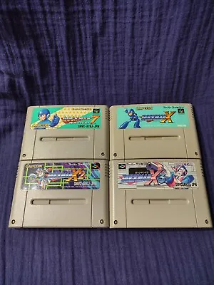 Nintendo Super Famicom Rockman Mega Man 7 X X2 X3 Cartridge Set Japan SFC SNES • $63.32