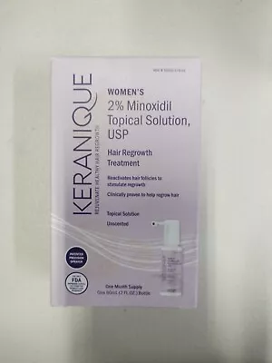 Keranique Womens Hair Regrowth Treatment   2% Minoxidil 30 Days Exp: 09/2024  • $16