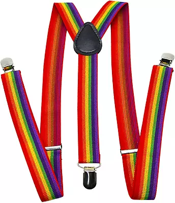Suspenders For Women And Men Adjustable Elastic Y-Back Costume Suspenders Wth 3 • $7.94